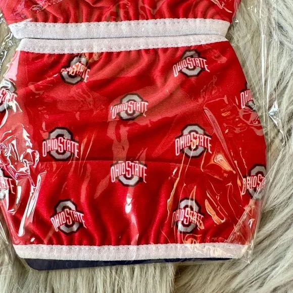 [NWT]  TWO PACKS (6) Licensed Ohio State Buckeyes Face Coverings Adult Size - Picture 5 of 9
